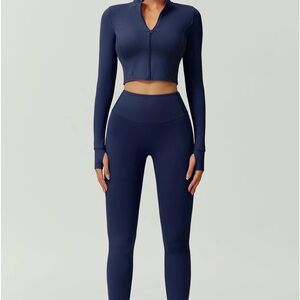 Navy Two-Piece Workout Set